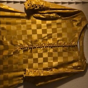 Yellow silk party dress 👗